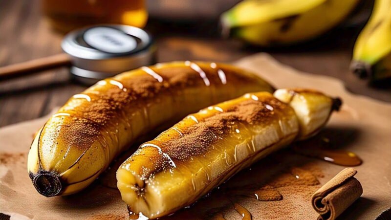 Banana Assada com Canela e Mel: Receita Saudável e Saborosa